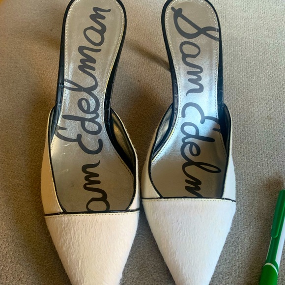 New Samuel Eldelman off white mules size 11 - Picture 1 of 6